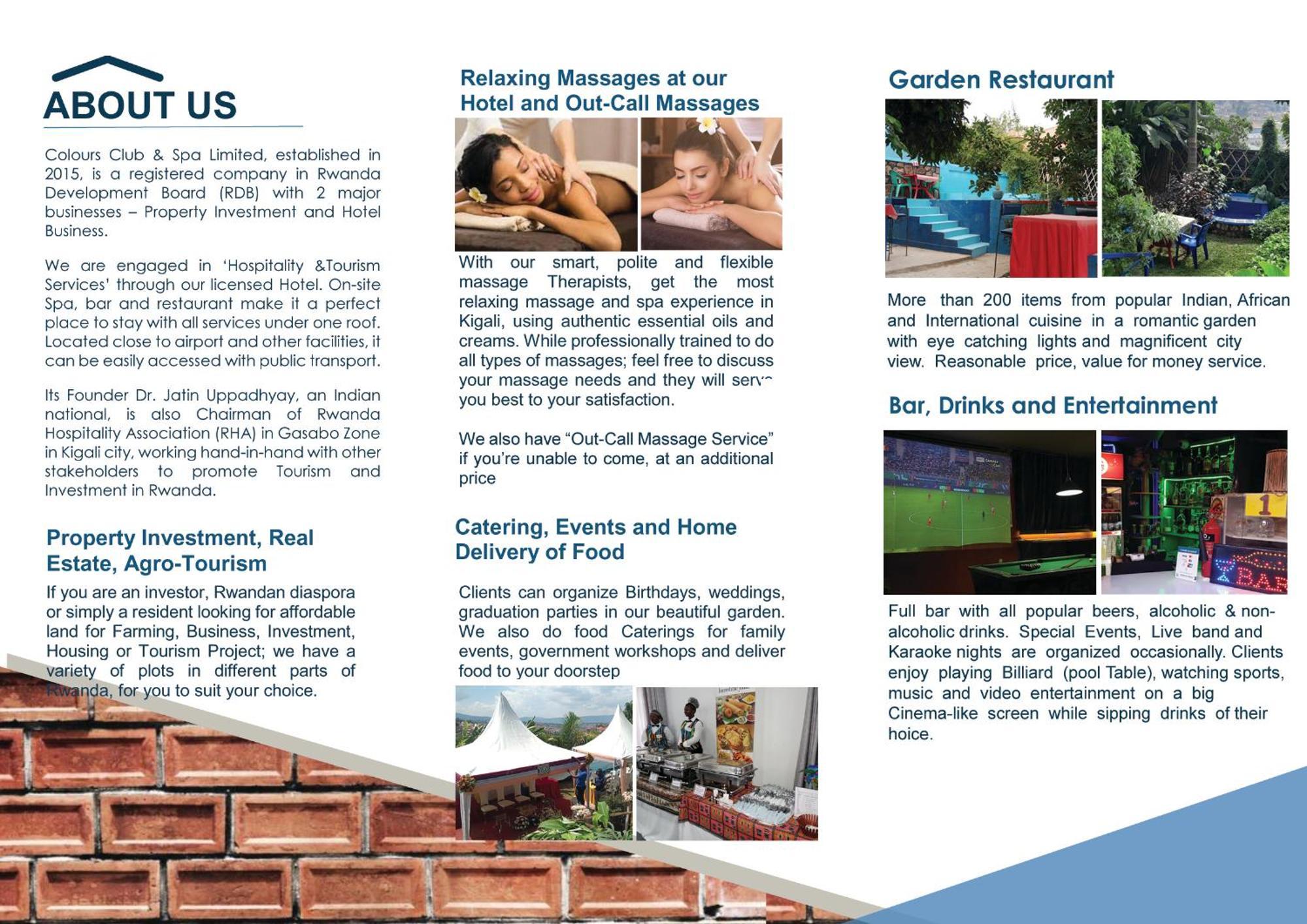 Colours Club And Spa Kigali Exteriör bild